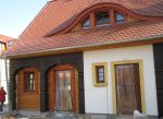 Nowy dom przysłupowy podczas budowy (2015 r.) w Świeradowie-Zdroju przy ulicy Zdrojowej wg proj. Adama Cebuli (fot. autor: Adam Cebula)