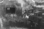 Uroczystość przekazania do ruchu skróconego tunelu w 1910 roku