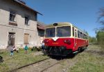 Wagon motorowý 810 v Žacléřu, fot. Kolej-klub